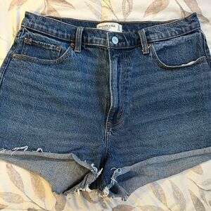 Abercrombie & Fitch Denim Blue Women's Shorts
